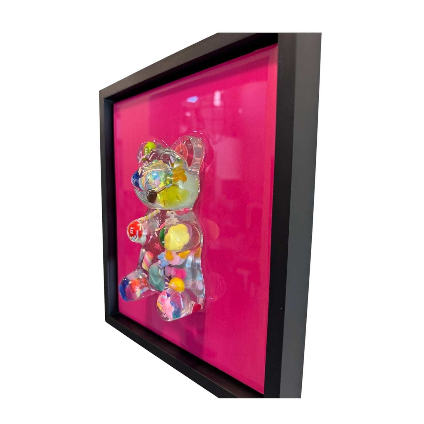 Trash Gummy Bear Resin Wall Art Framed Pop Art 8 x 10