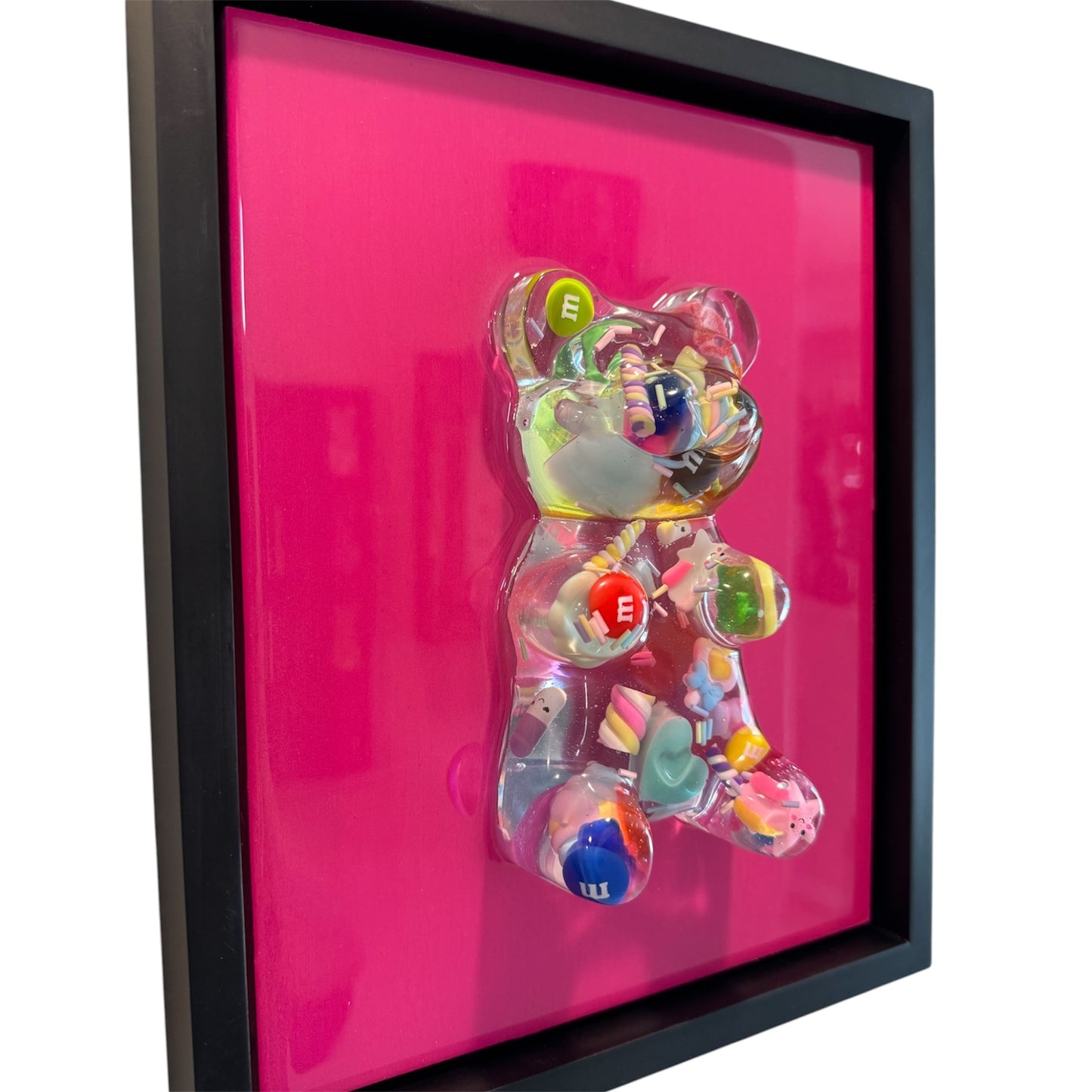 Trash Gummy Bear Resin Wall Art Framed Pop Art 8 x 10