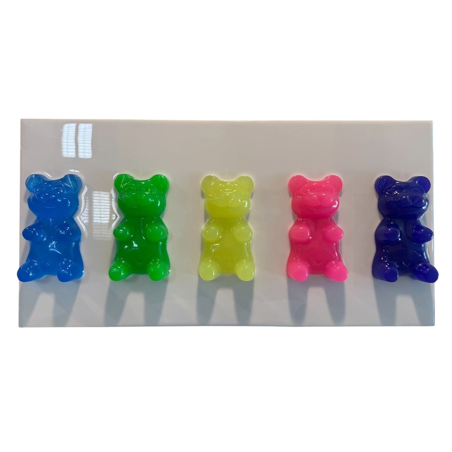 Resin Gummy Bear Wall Art Panel | 24" x 12"