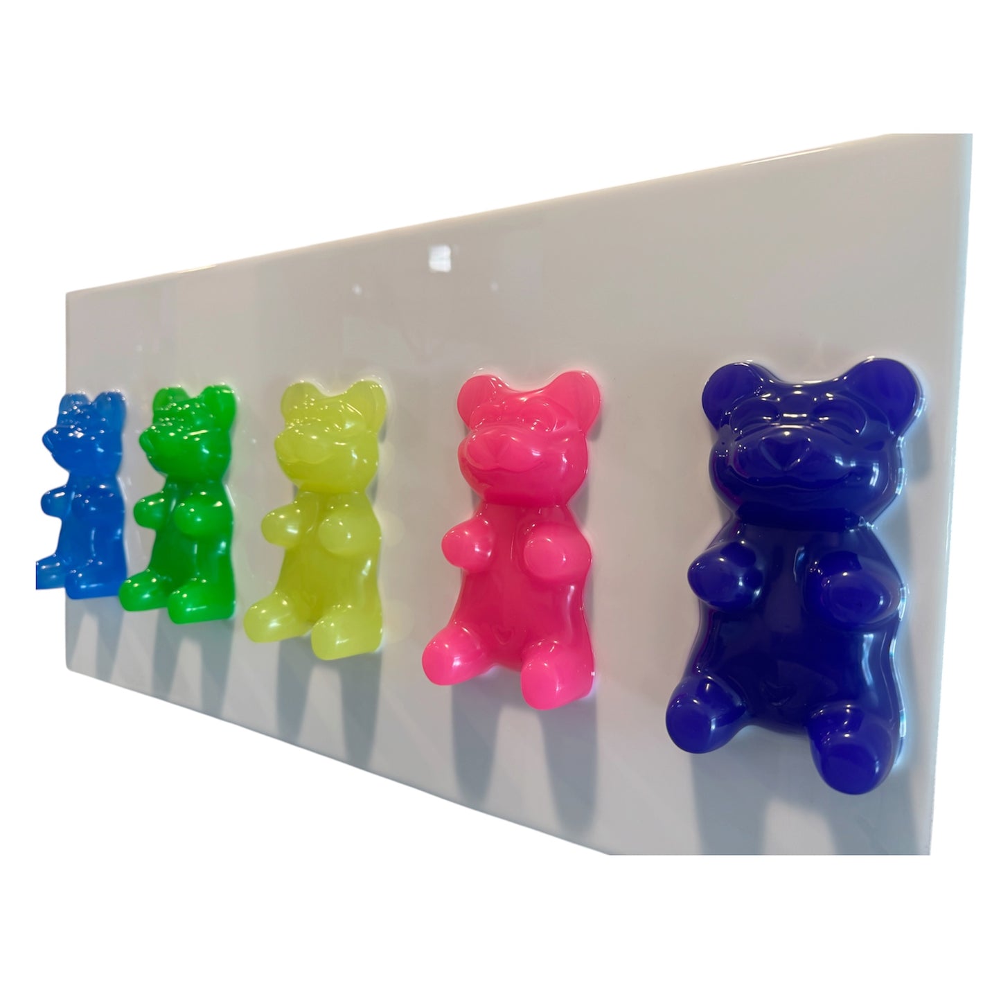 Resin Gummy Bear Wall Art Panel | 24" x 12"