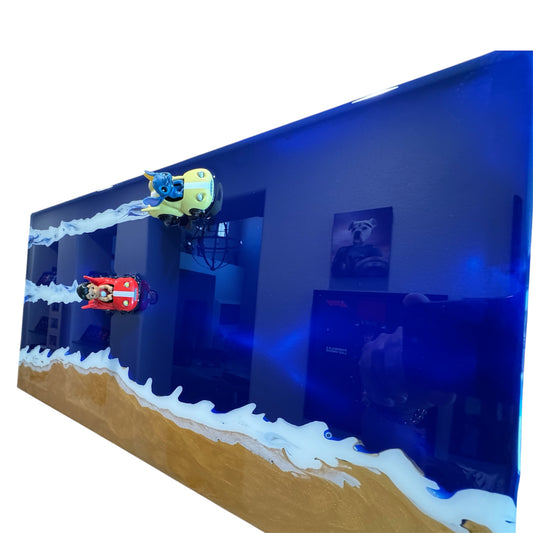 Lilo & Stitch Beach Racer Resin Art 20x10