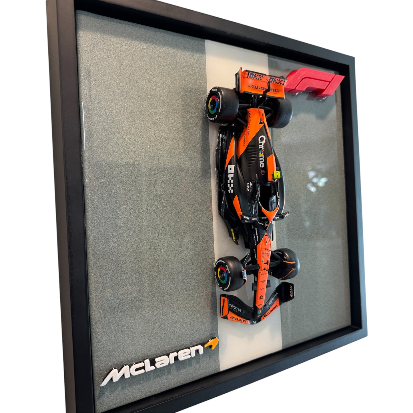 Mclaren Lando Norris Resin Wall Art  Diecast Display