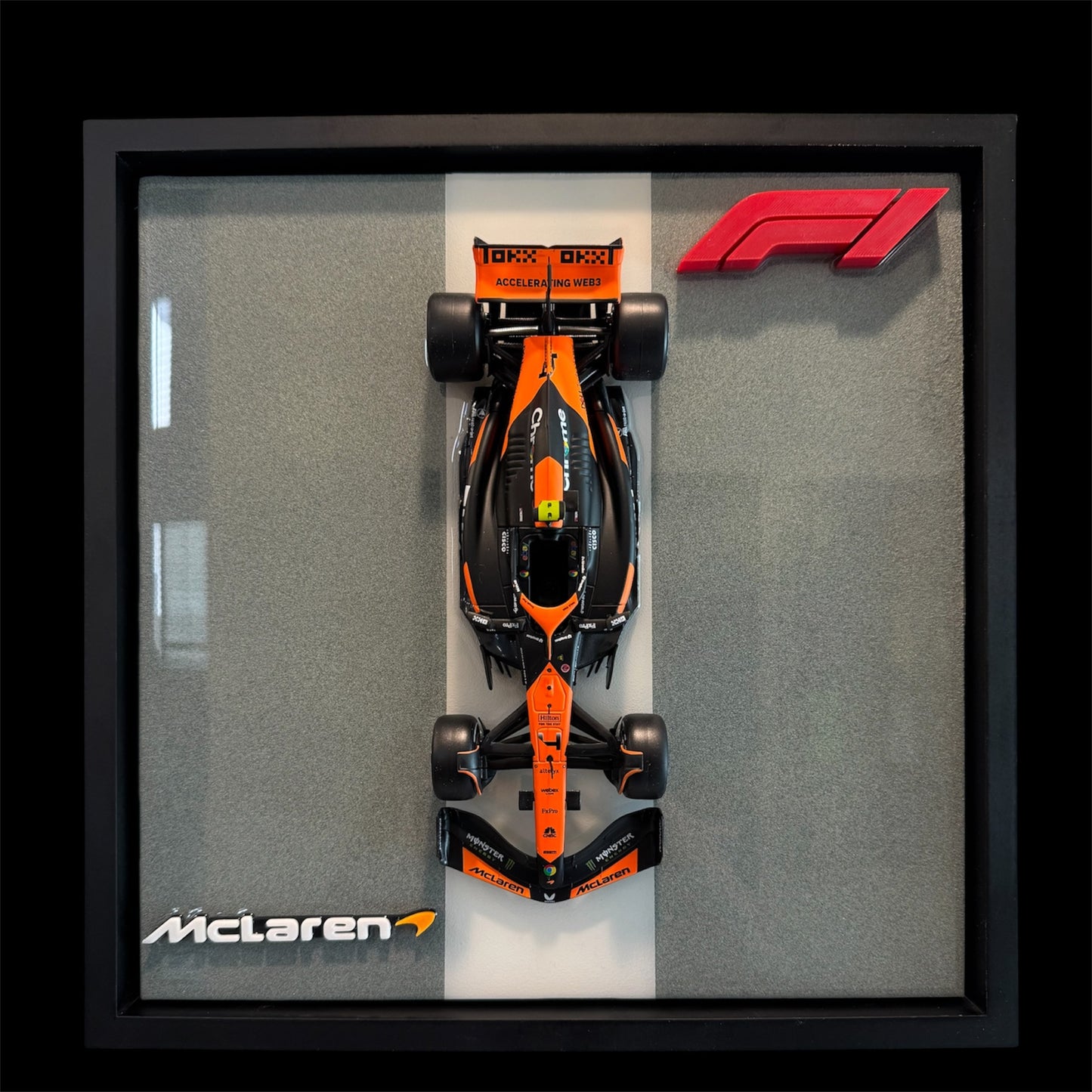 Mclaren Lando Norris Resin Wall Art  Diecast Display