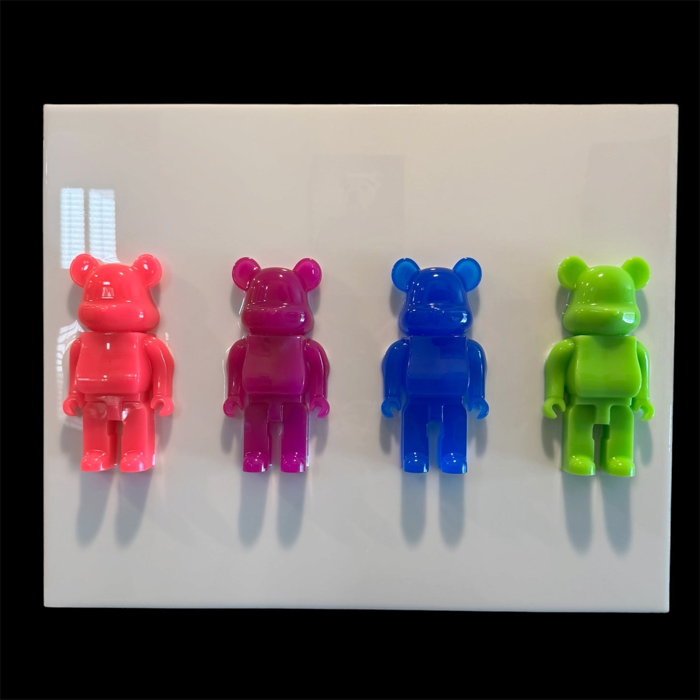 Resin Be@rbrick UV Color Wall Art Panel 20x16