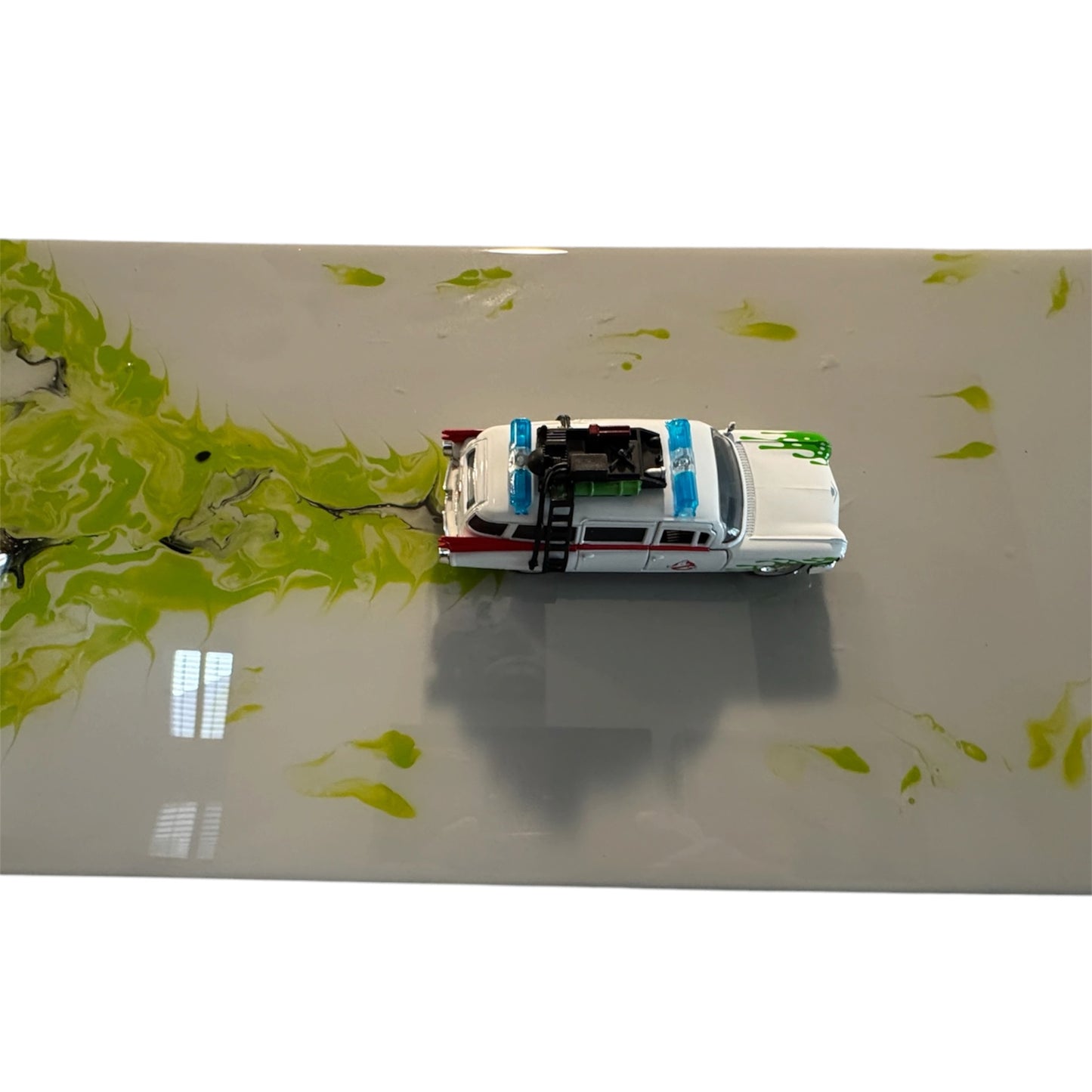 Ecto-1 Ghostbusters Cadillac Miller-Meteor Futura Resin Wall Art  20x10