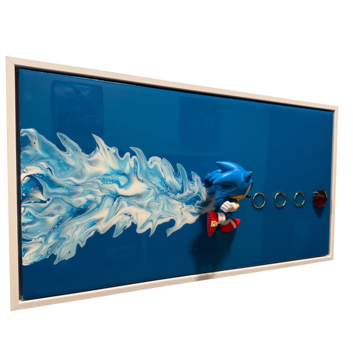 Sonic The Hedgehog Resin Art 20x10 (Copy)