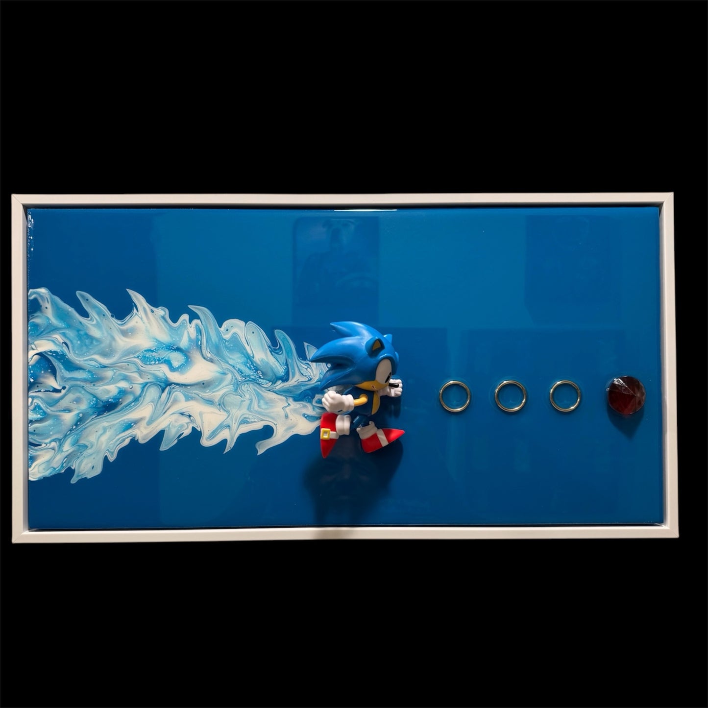 Sonic The Hedgehog Resin Art 20x10 (Copy)