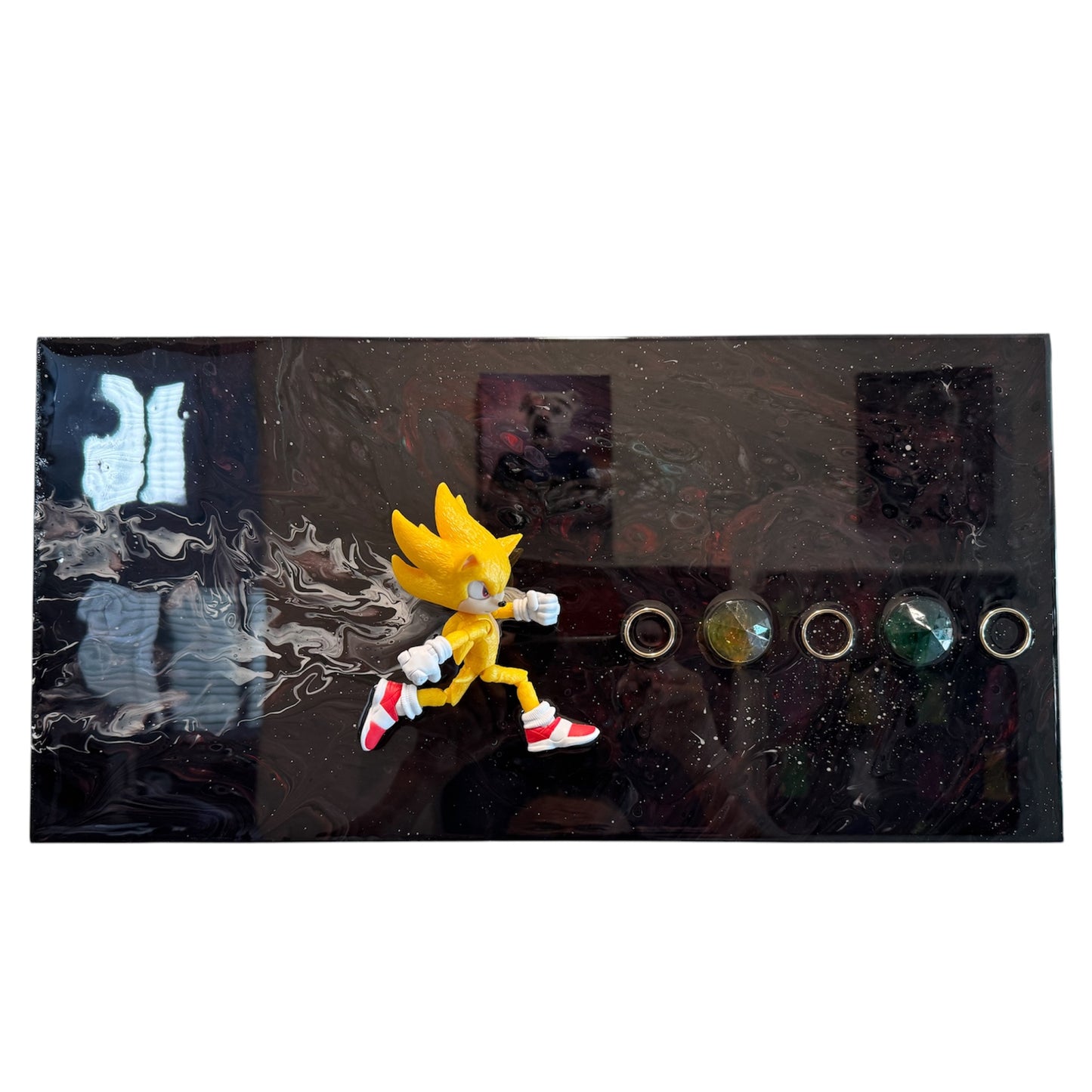 Starfall Super Sonic Galaxy Resin Wall Art 20x10