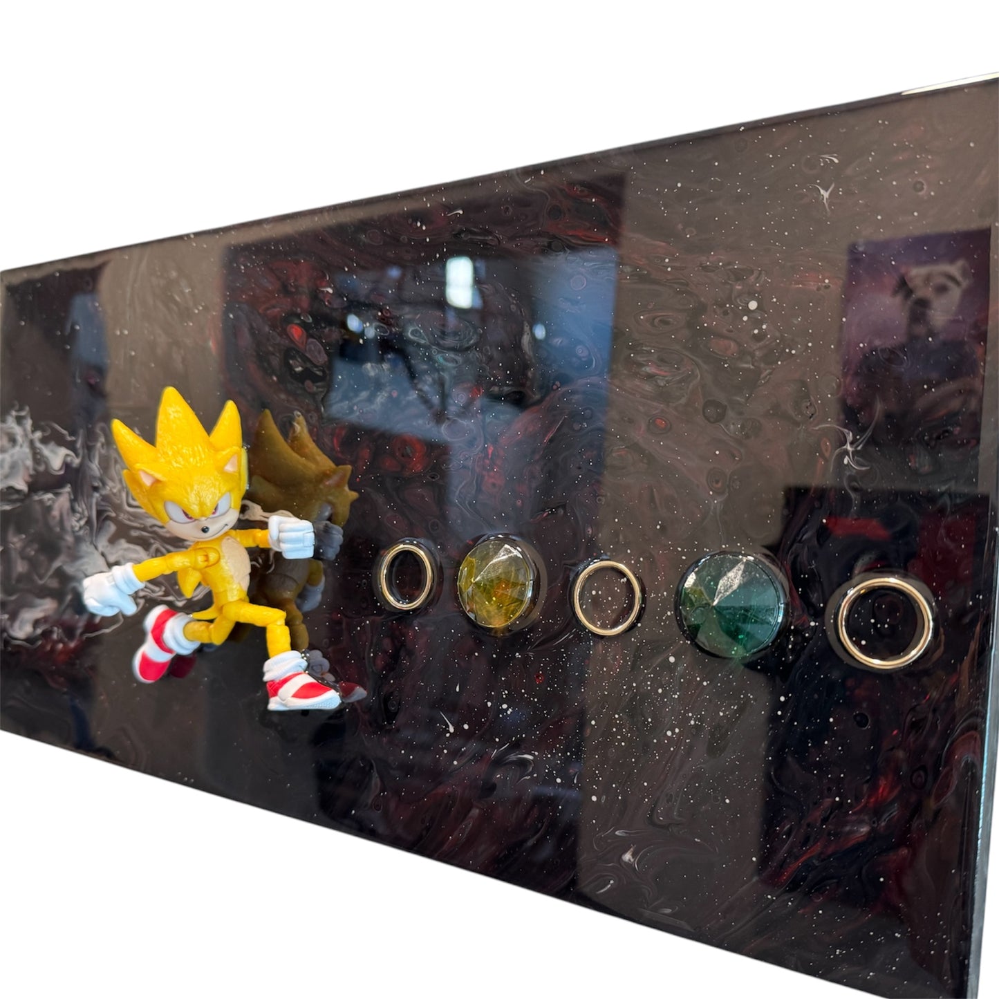 Starfall Super Sonic Galaxy Resin Wall Art 20x10