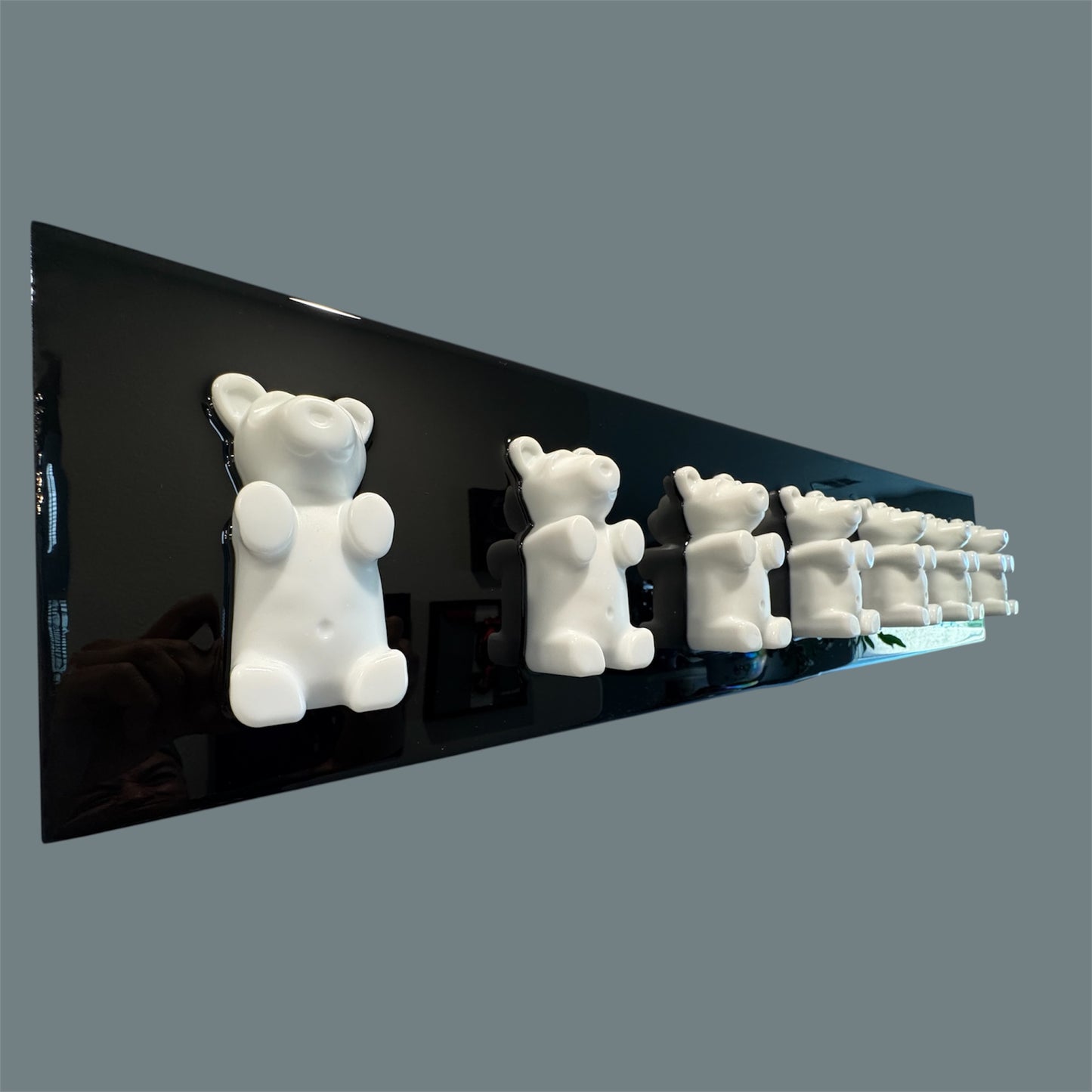 Modern Resin Gummy Bear Wall Art 33x7