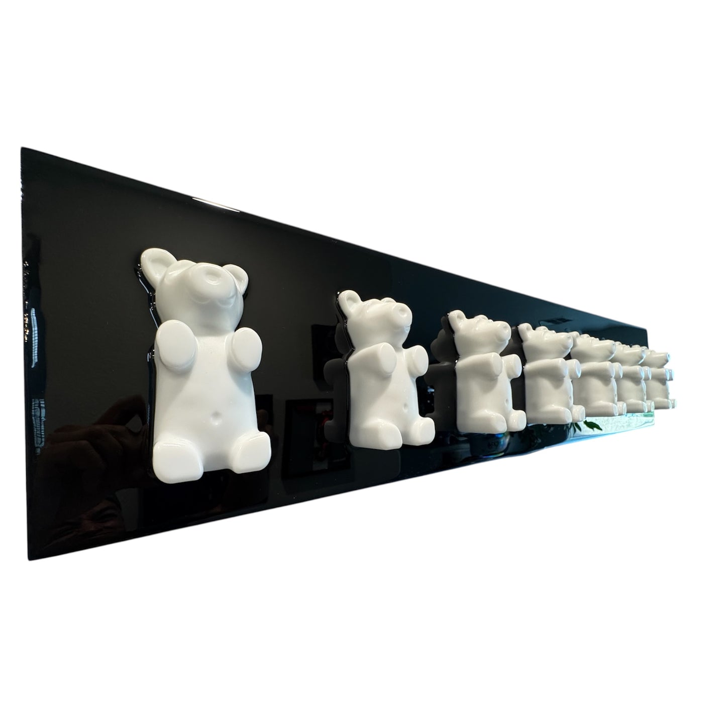 Modern Resin Gummy Bear Wall Art 33x7
