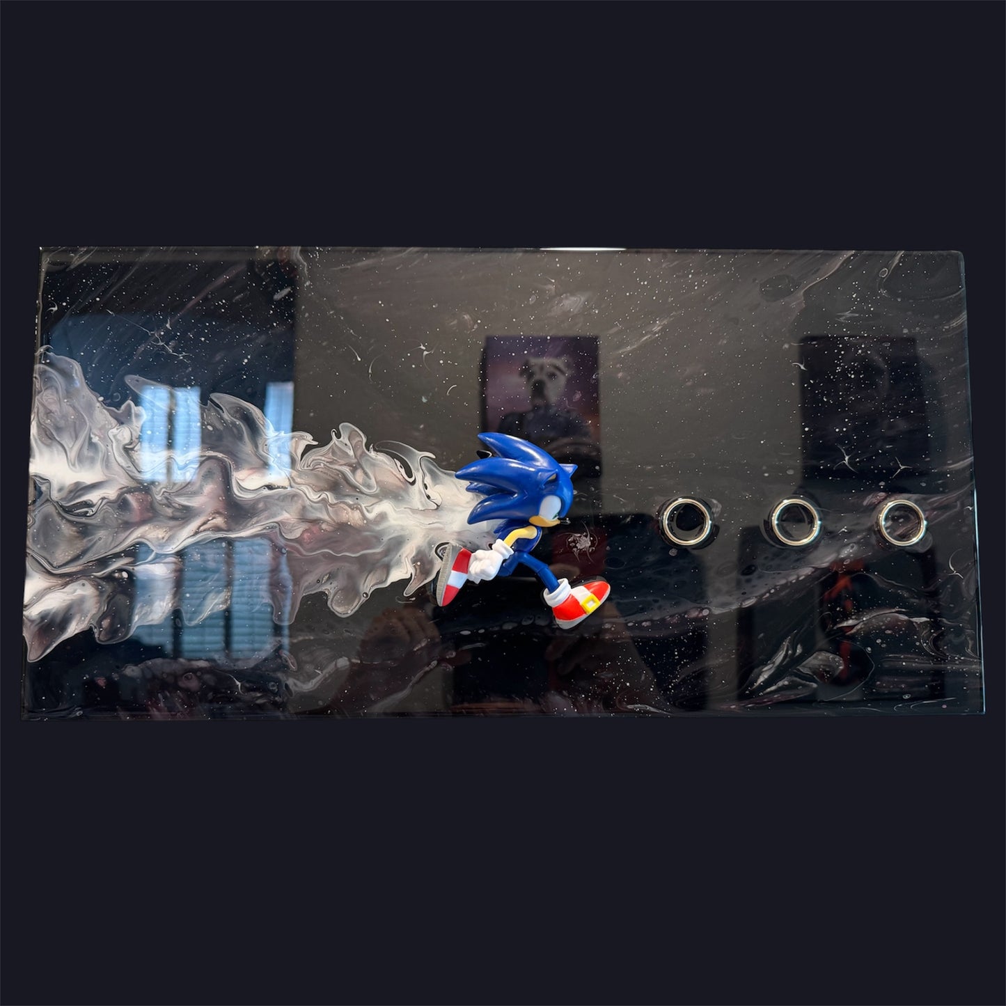 Sonic Cosmic Nebula Resin Wall Art 20x10