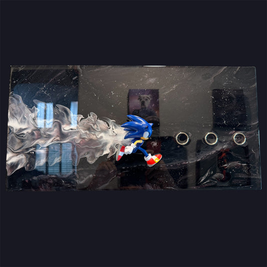 Sonic Cosmic Nebula Resin Wall Art 20x10
