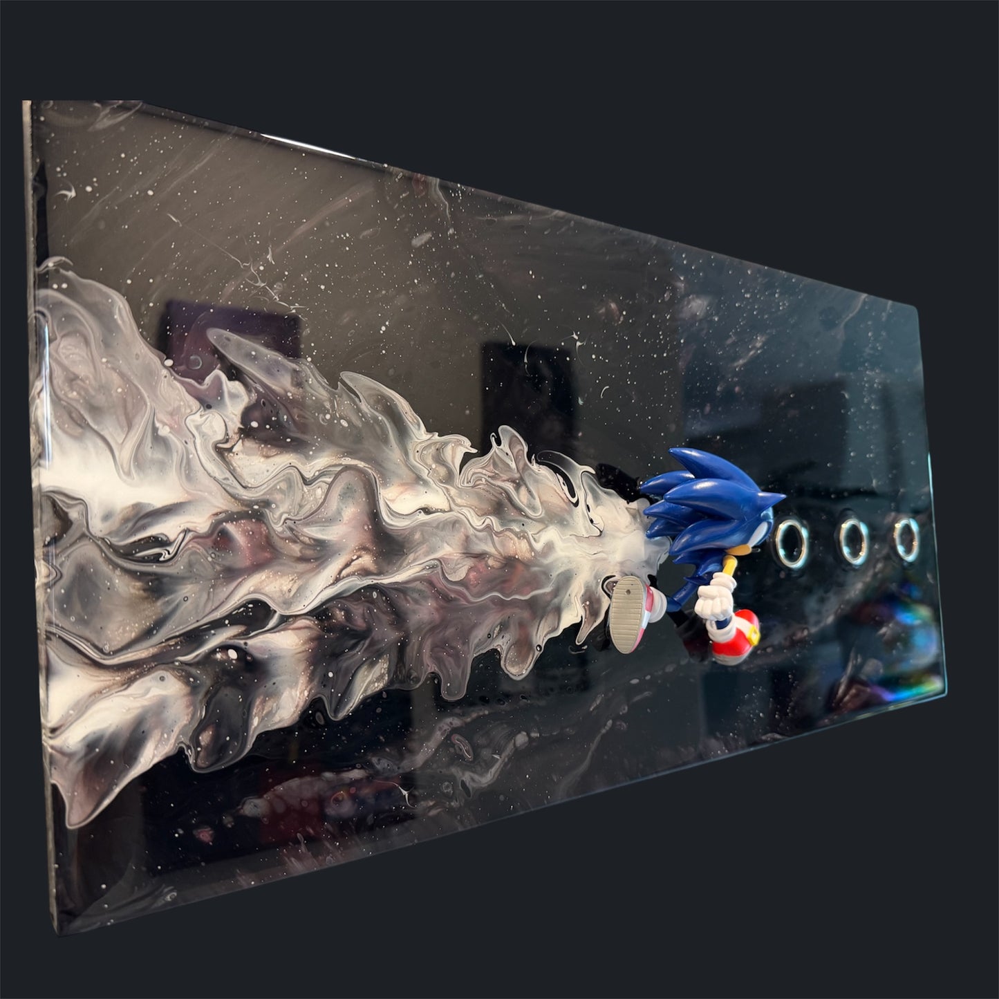Sonic Cosmic Nebula Resin Wall Art 20x10