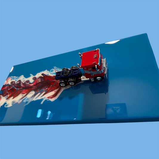 Optimus Prime Resin Wall Art 20x10