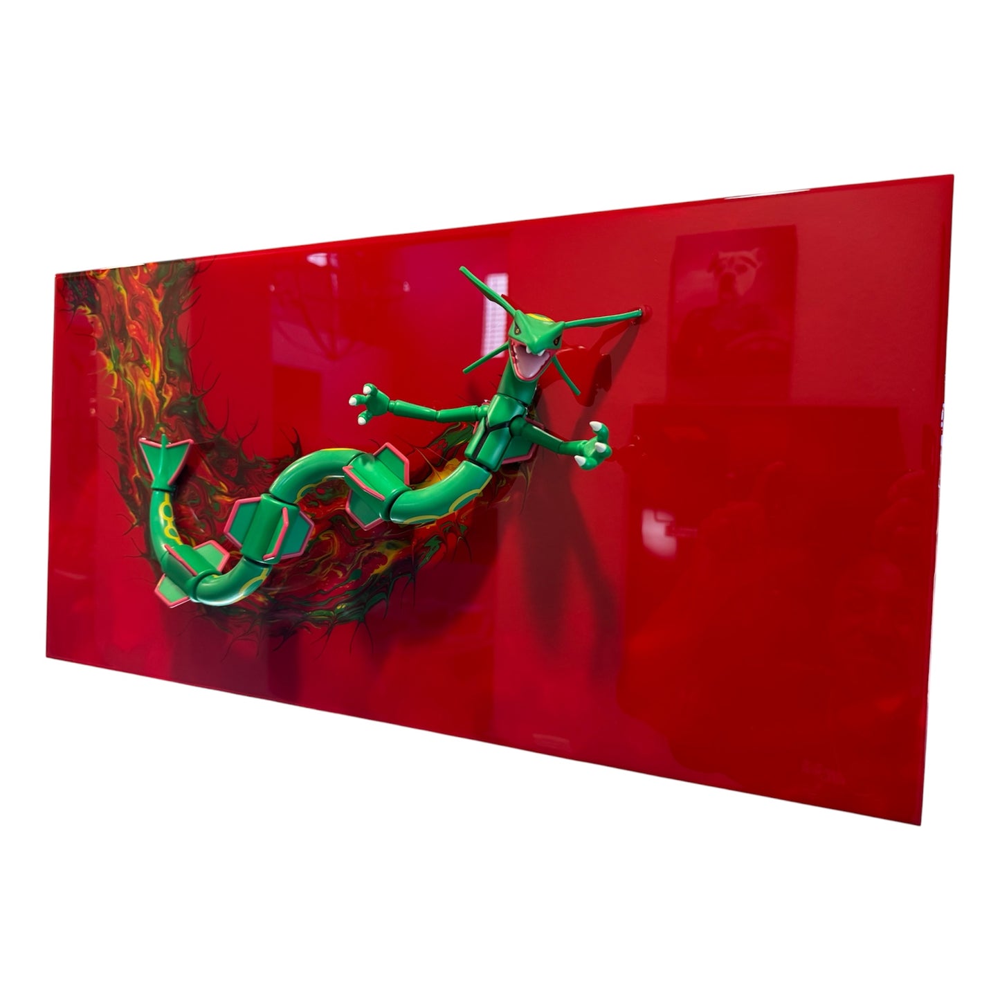 Pokemon Rayquaza Resin Art 24x12 Panel