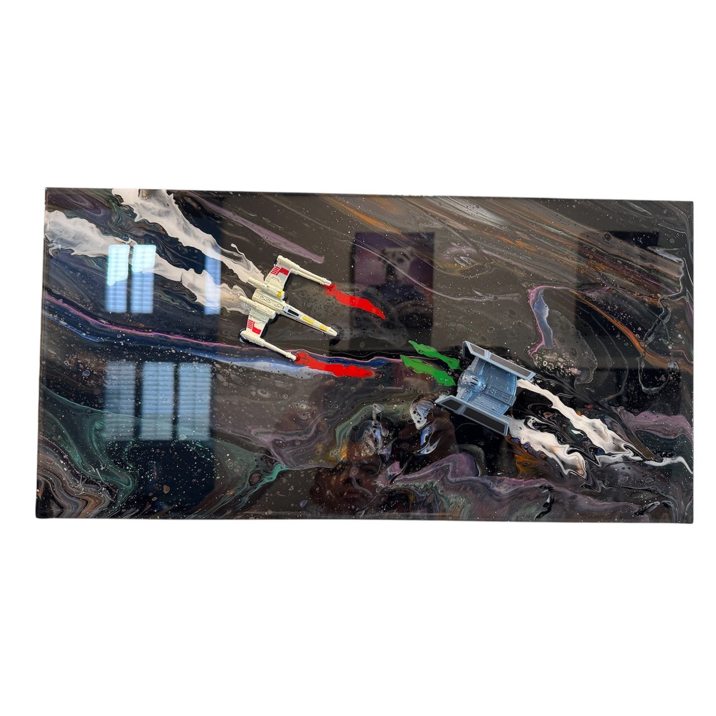 Star Wars - X-Wing vs Tie Fighter 3D Resin Wall Art 20x10