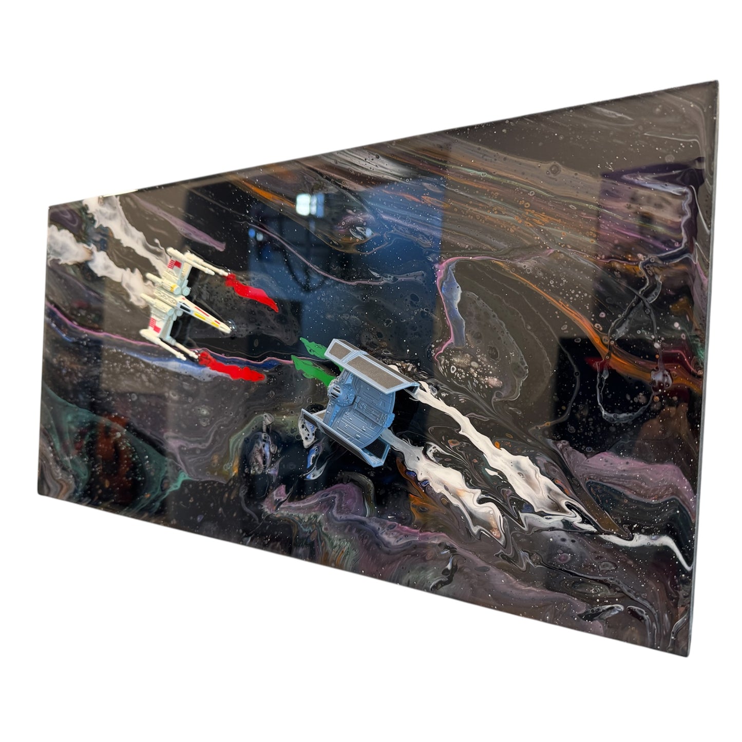 Star Wars - X-Wing vs Tie Fighter 3D Resin Wall Art 20x10