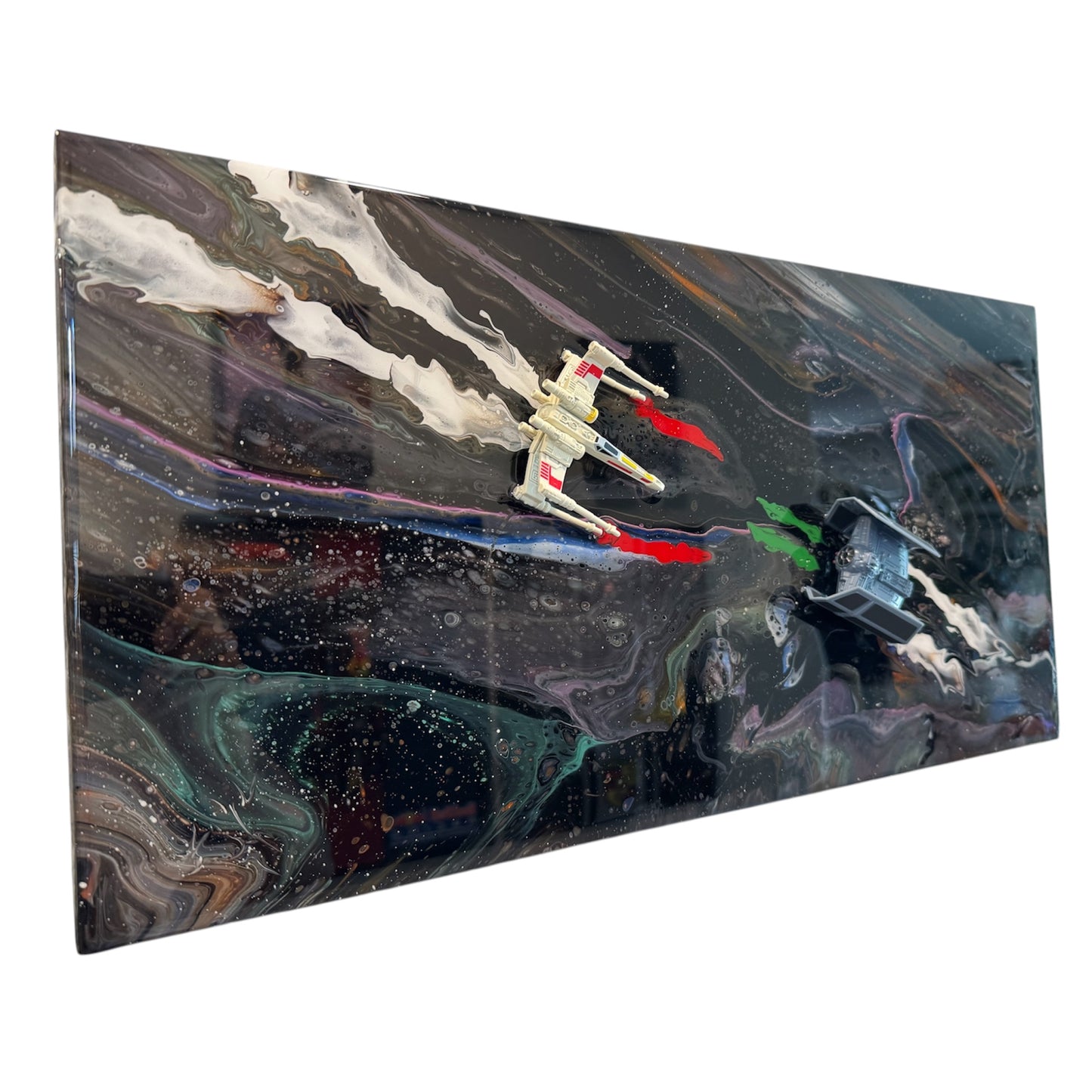 Star Wars - X-Wing vs Tie Fighter 3D Resin Wall Art 20x10