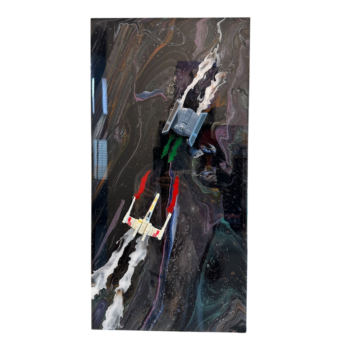 Star Wars - X-Wing vs Tie Fighter 3D Resin Wall Art 20x10