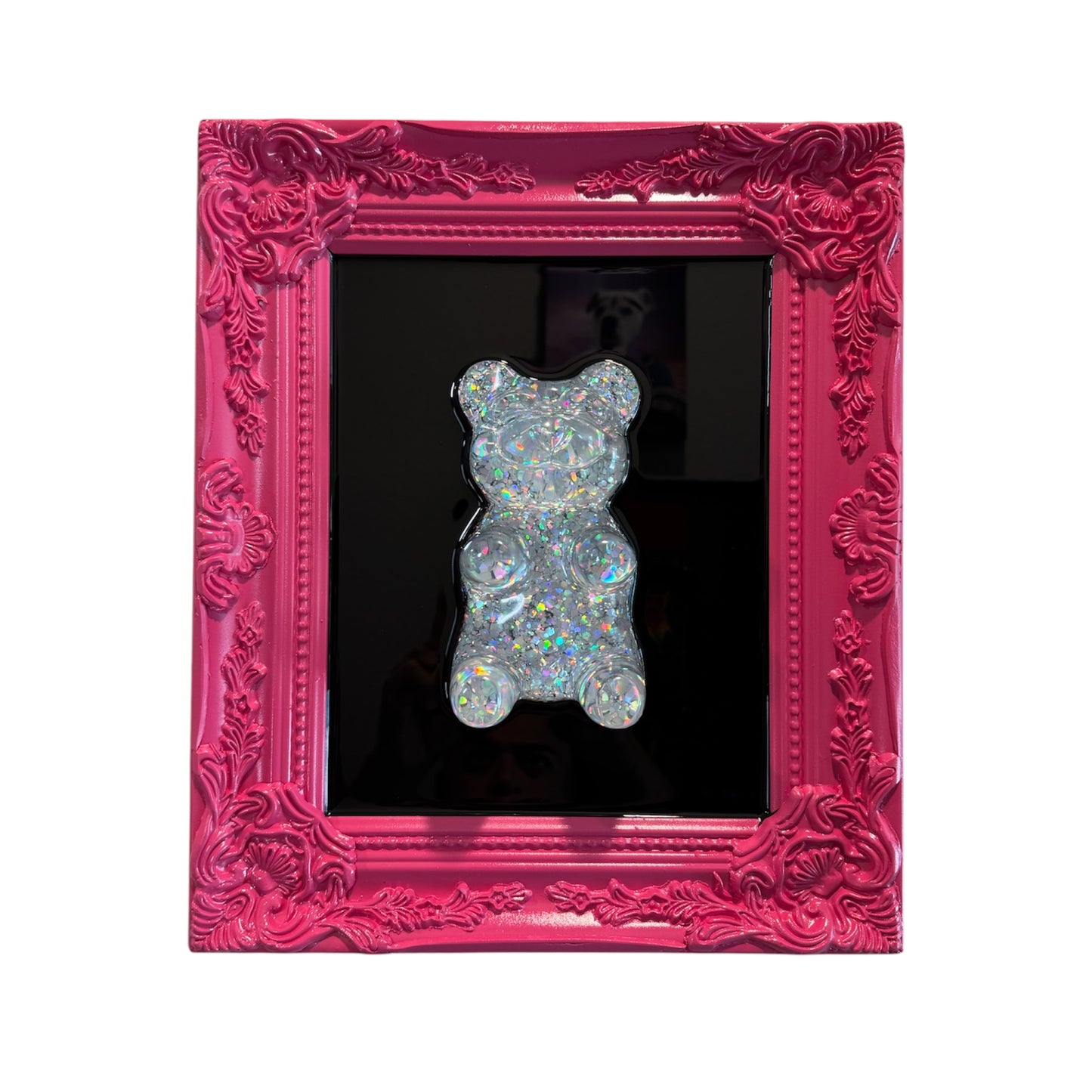 Holographic Resin Gummy Bear Wall Pop Art