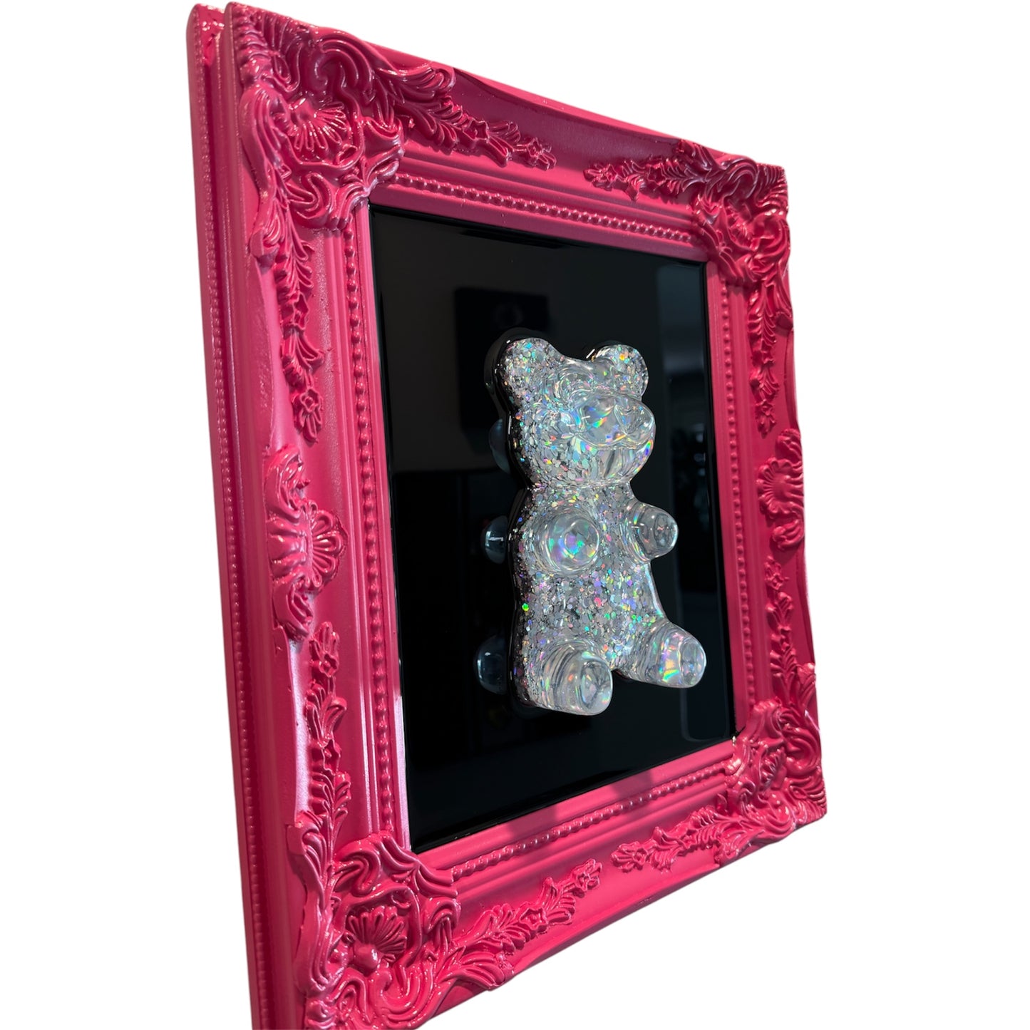 Holographic Resin Gummy Bear Wall Pop Art