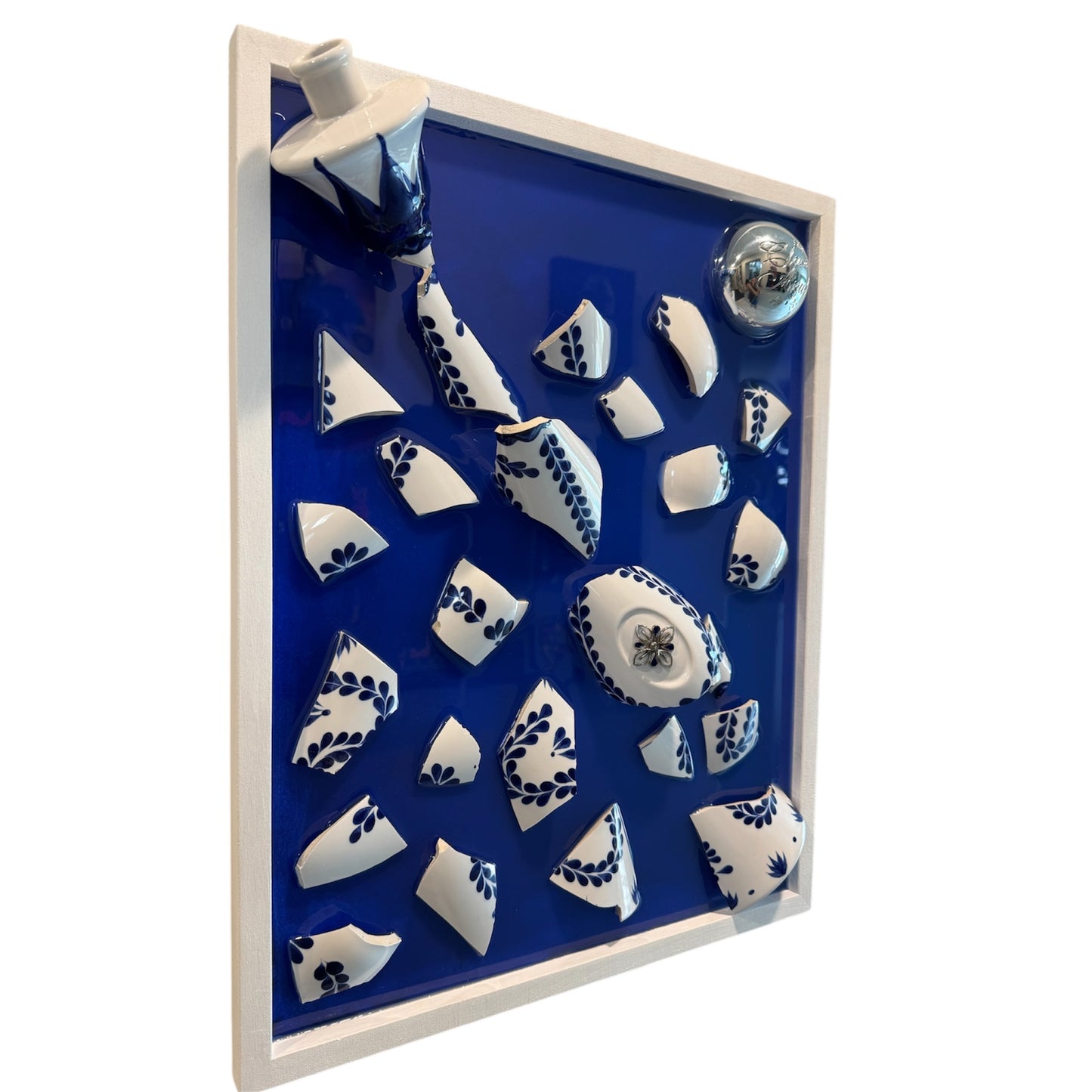 Deep Blue Clase Azul Tequila Resin Artwork