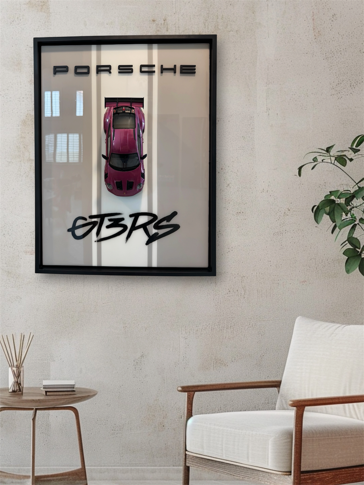 Porsche GT3 RS Resin Art – 24×18