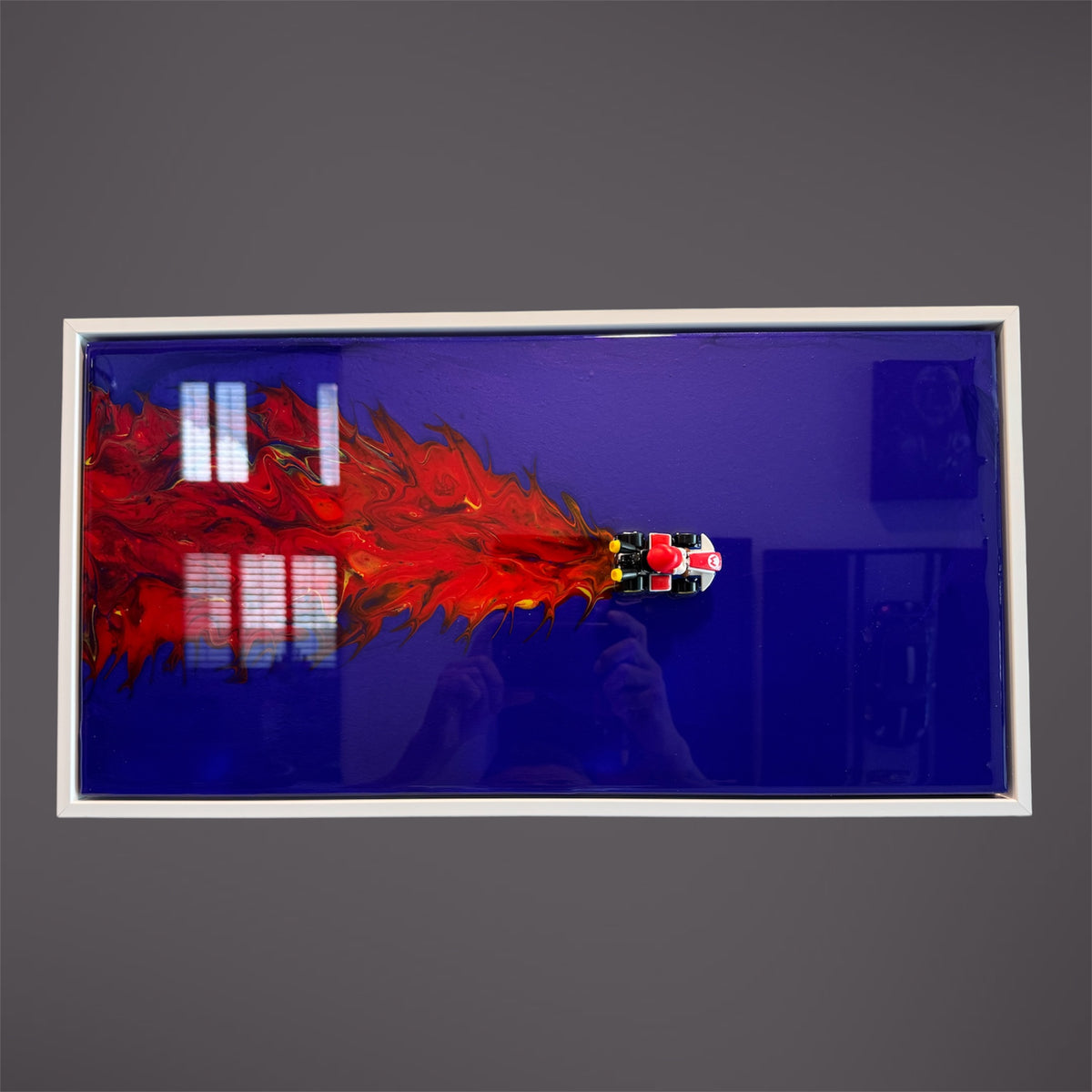 MARIO KART 3D RESIN ART — 20x10 FRAMED