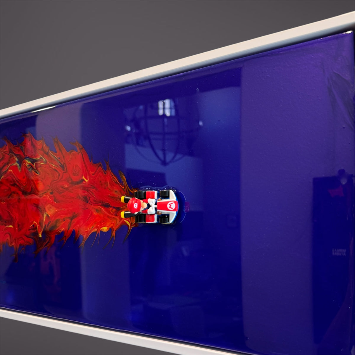 MARIO KART 3D RESIN ART — 20x10 FRAMED
