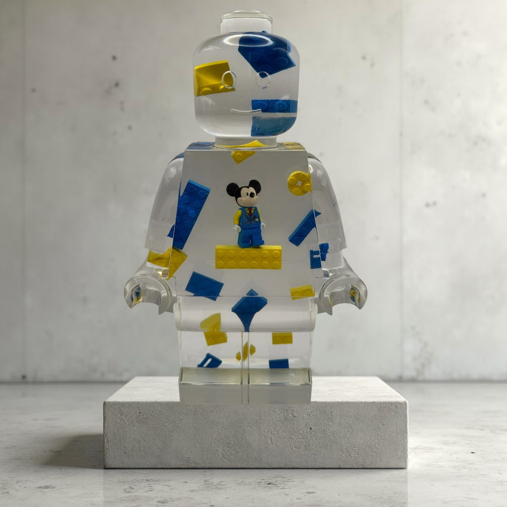 Celebration Train Mickey Mouse Craft Minifig Resin Robot Art