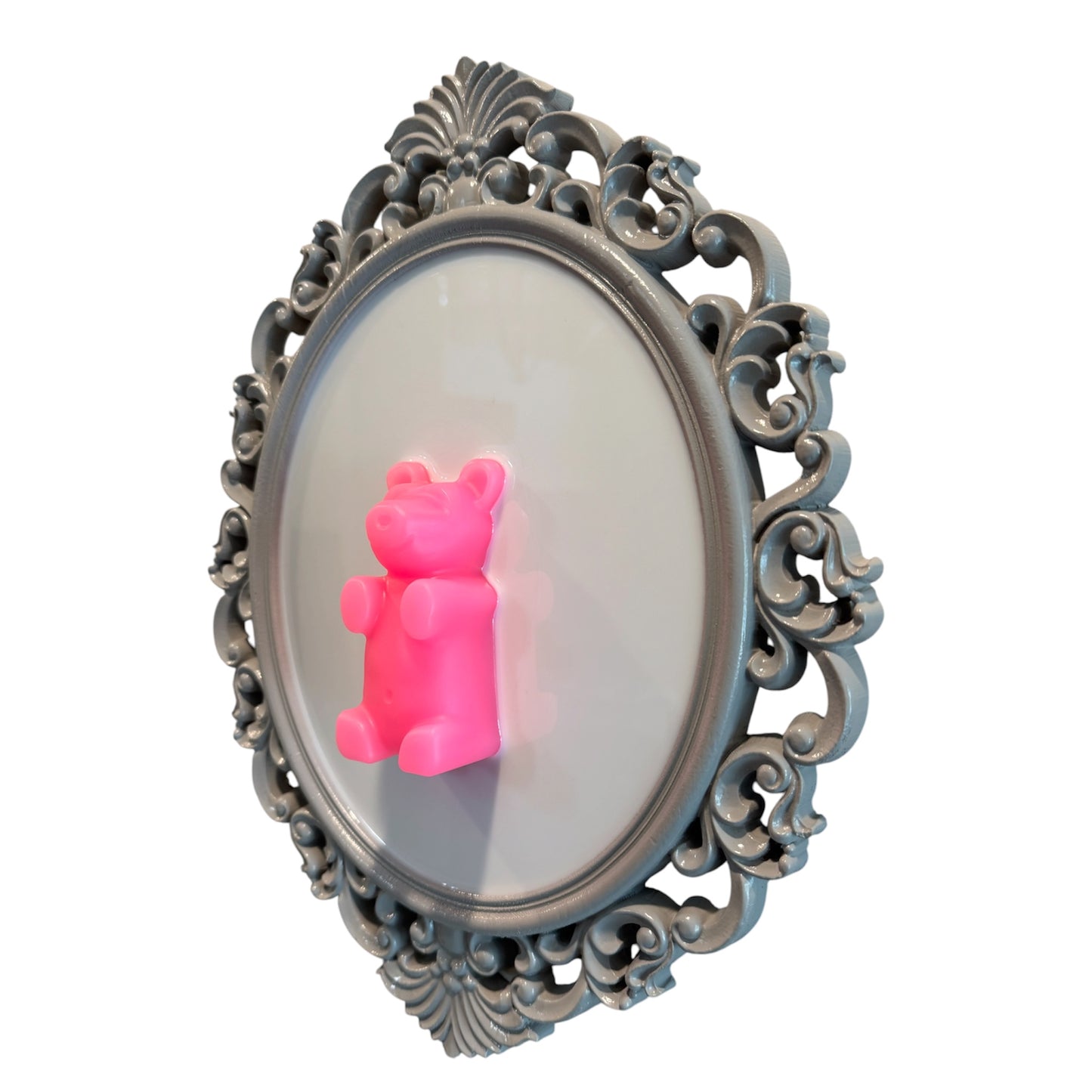UV Pink Gummy Bear Resin Art