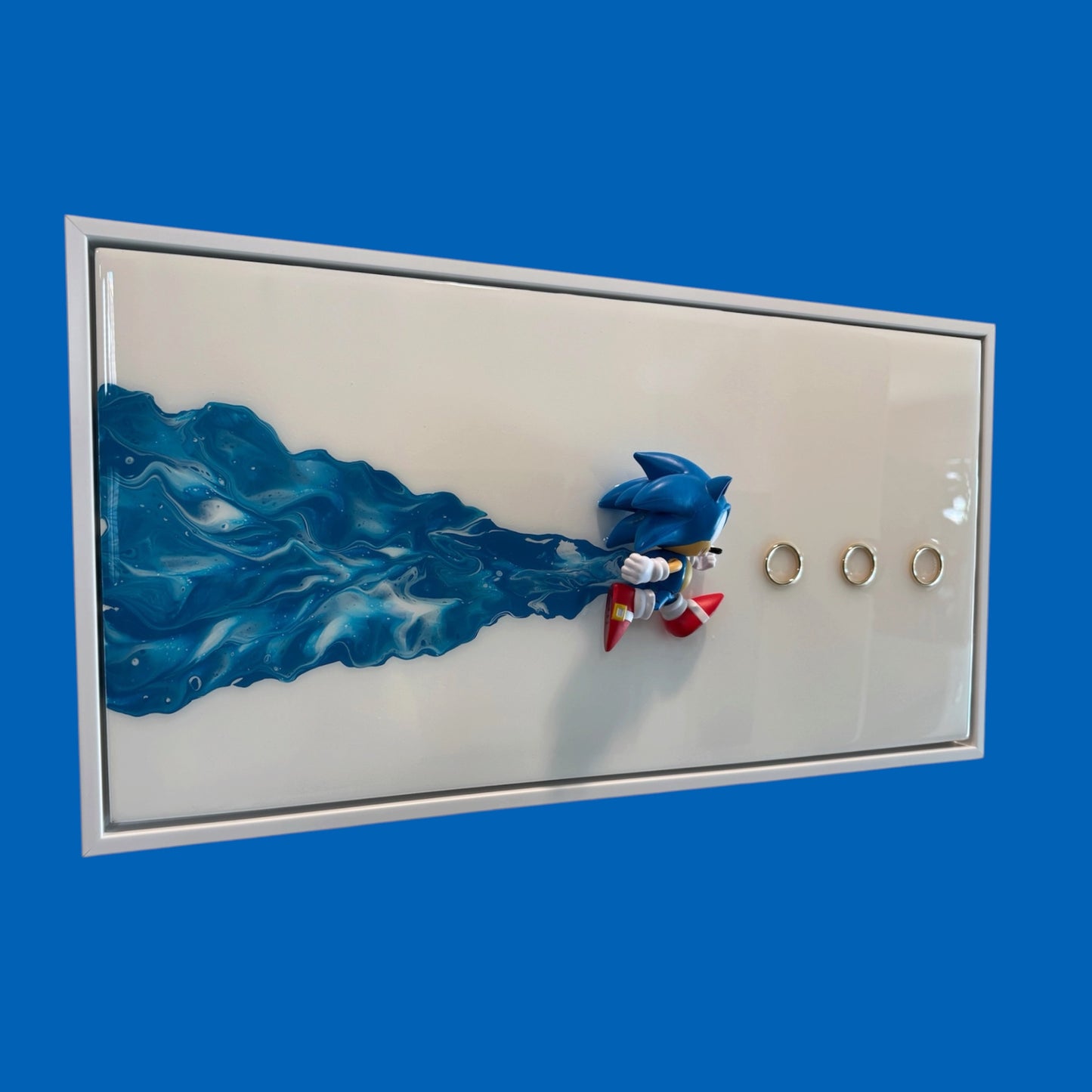 Sonic The Hedgehog Resin Art 20x10