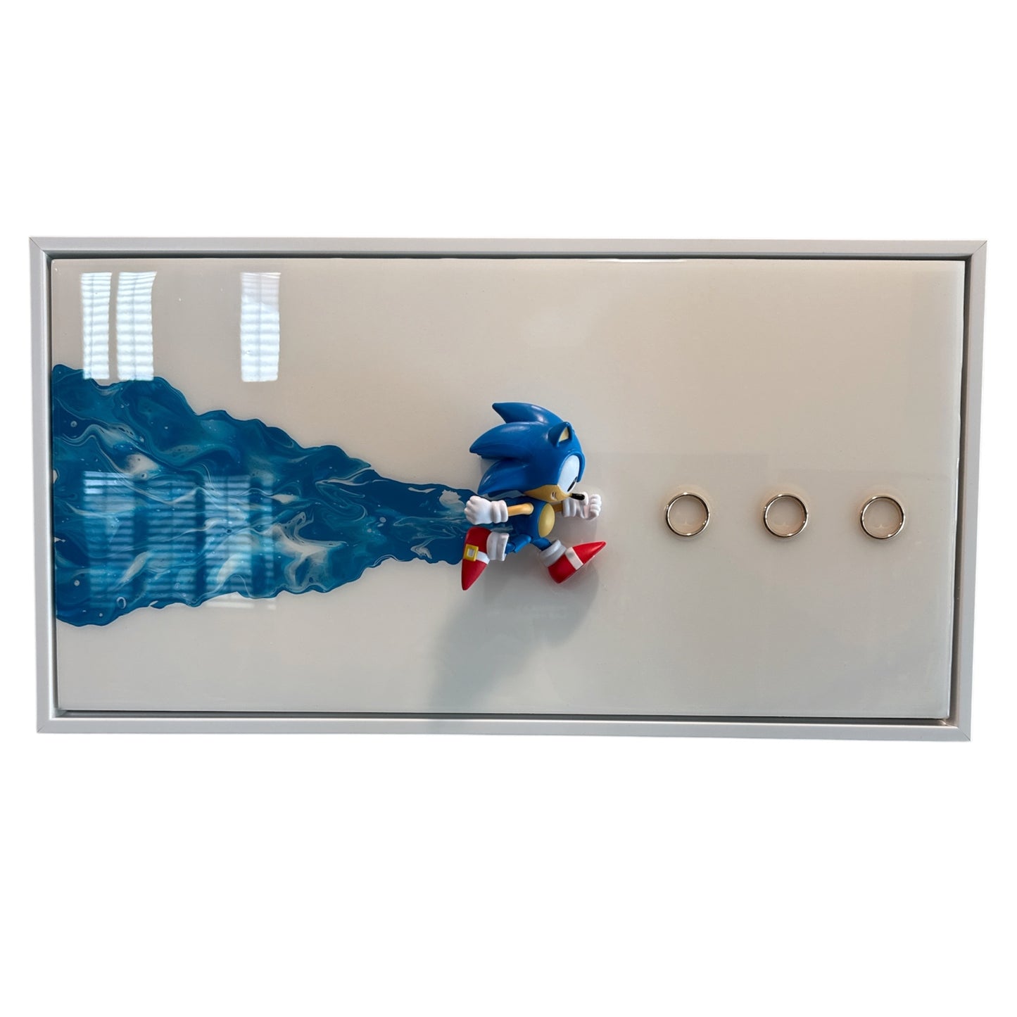 Sonic The Hedgehog Resin Art 20x10