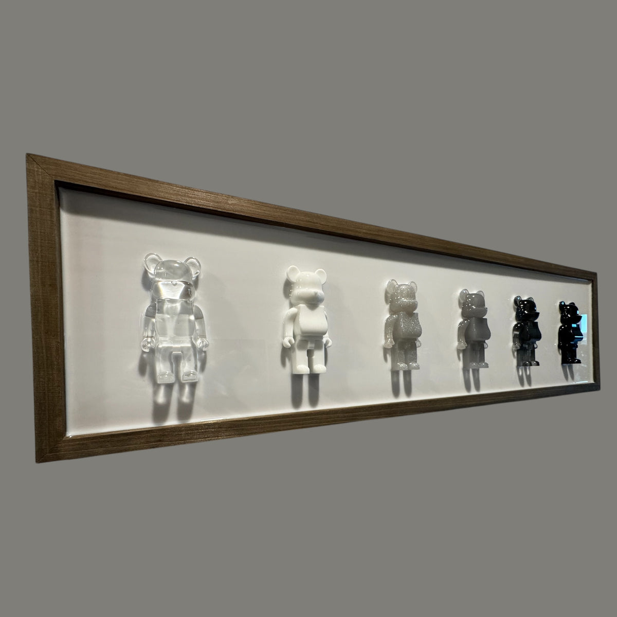 Modern Ombre 3D Resin Bear Pop Art – 30× 8