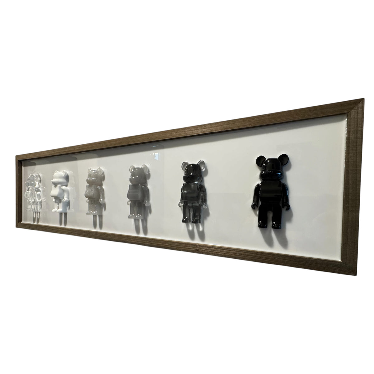 Modern Ombre 3D Resin Bear Pop Art – 30× 8