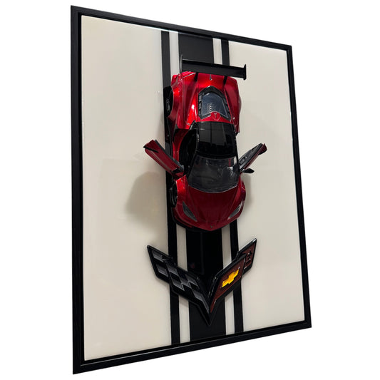 Liberty Walk Chevrolet Corvette C8 3D Resin Wall Art