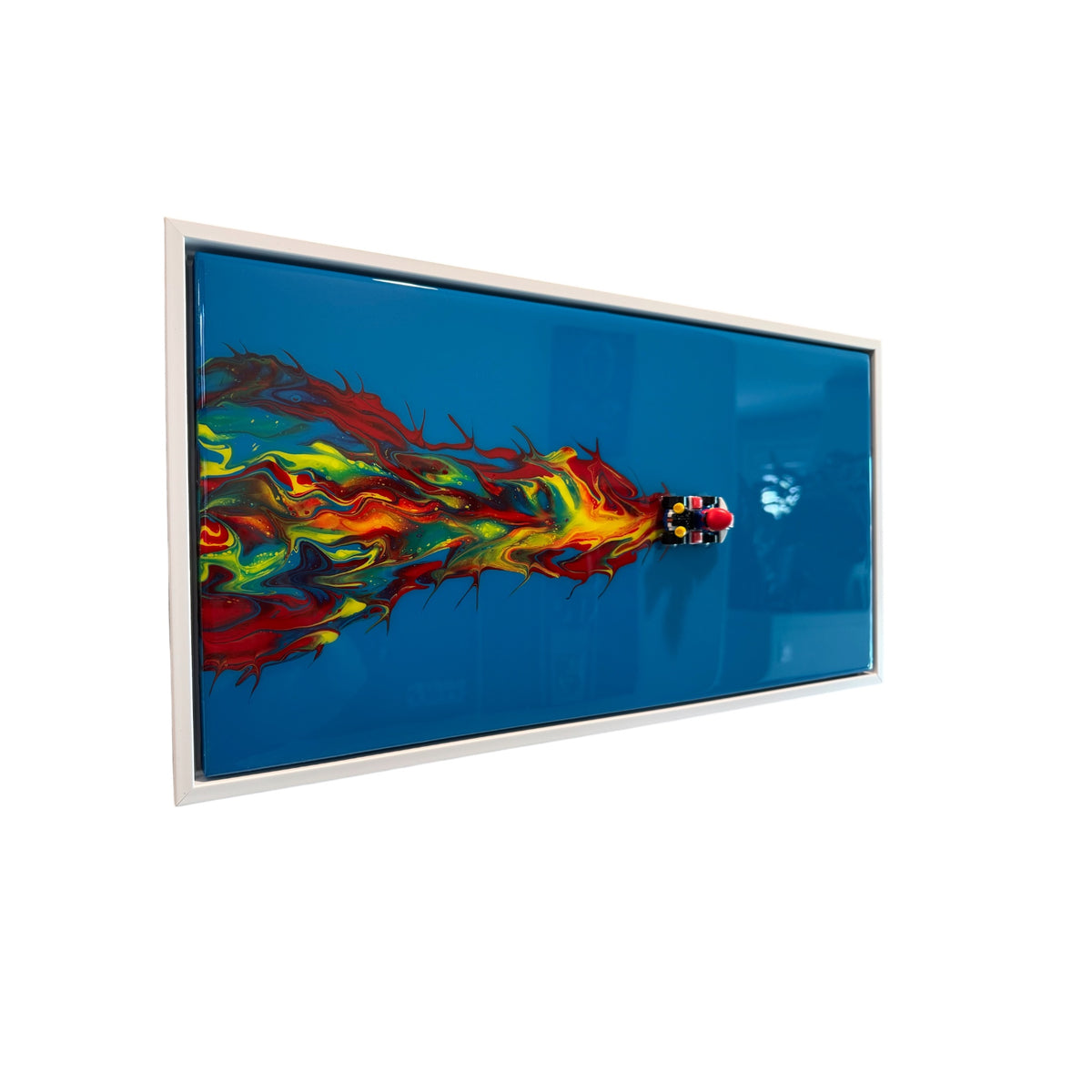 MARIO KART 3D RESIN WALL ART — 20x10 FRAMED