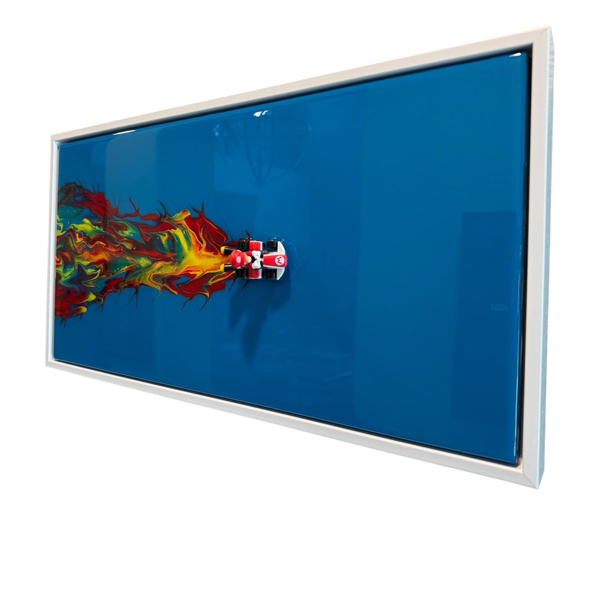 MARIO KART 3D RESIN WALL ART — 20x10 FRAMED