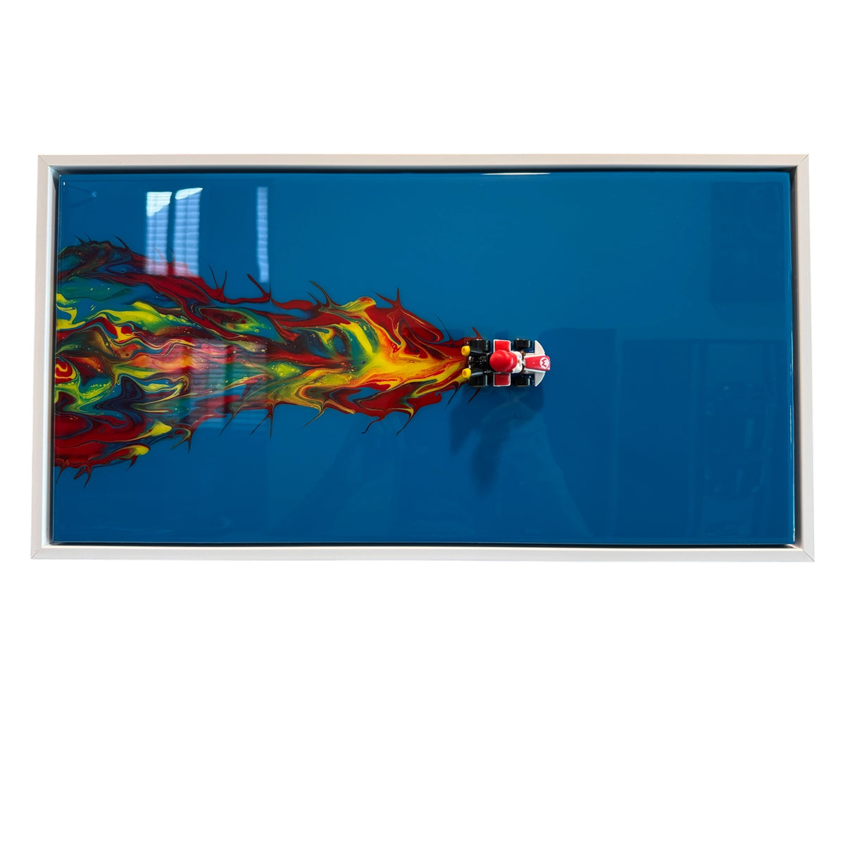 MARIO KART 3D RESIN WALL ART — 20x10 FRAMED