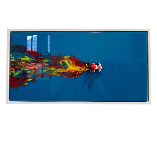 MARIO KART 3D RESIN WALL ART — 20x10 FRAMED
