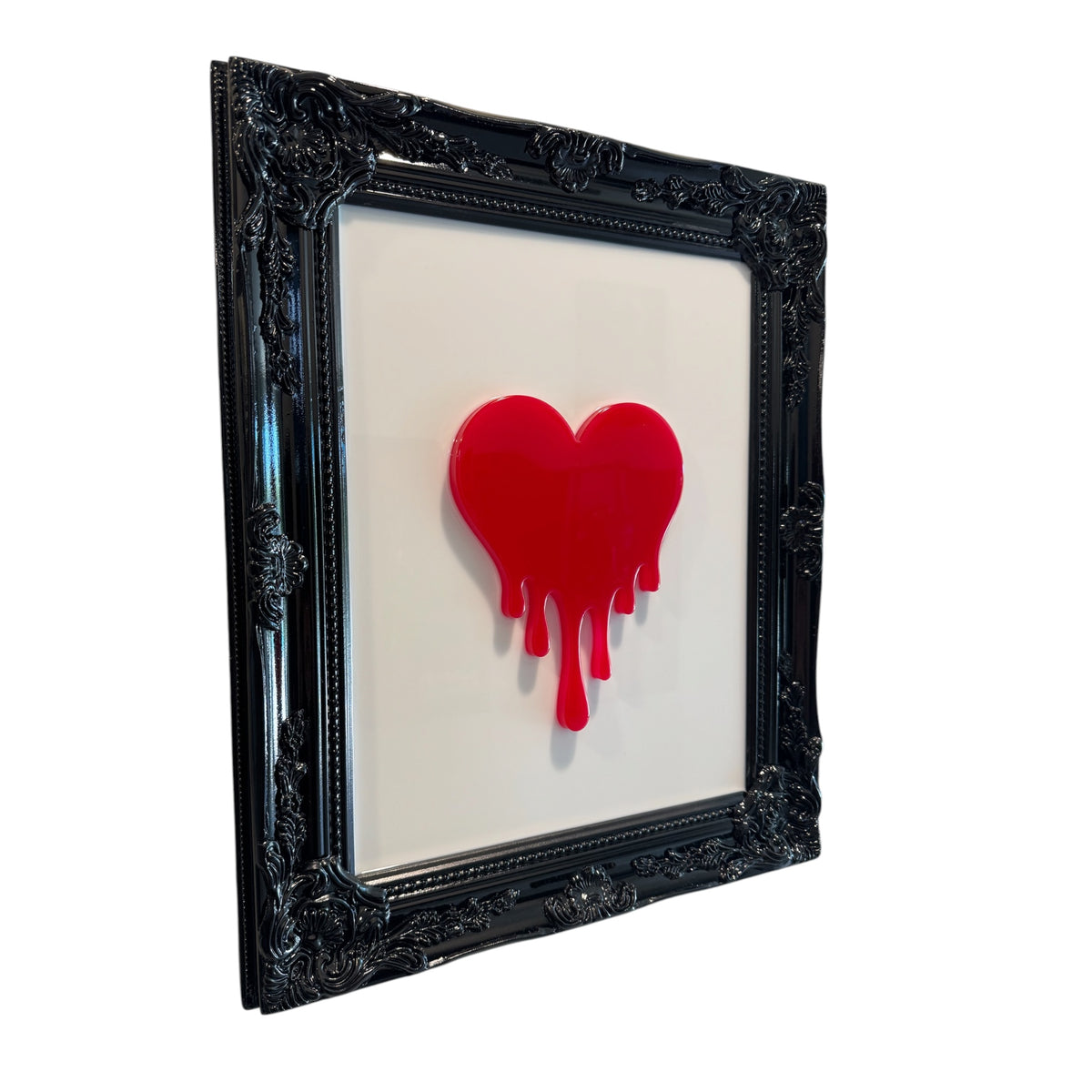 Melting Heart One-of-One Handcrafted Resin Wall Art