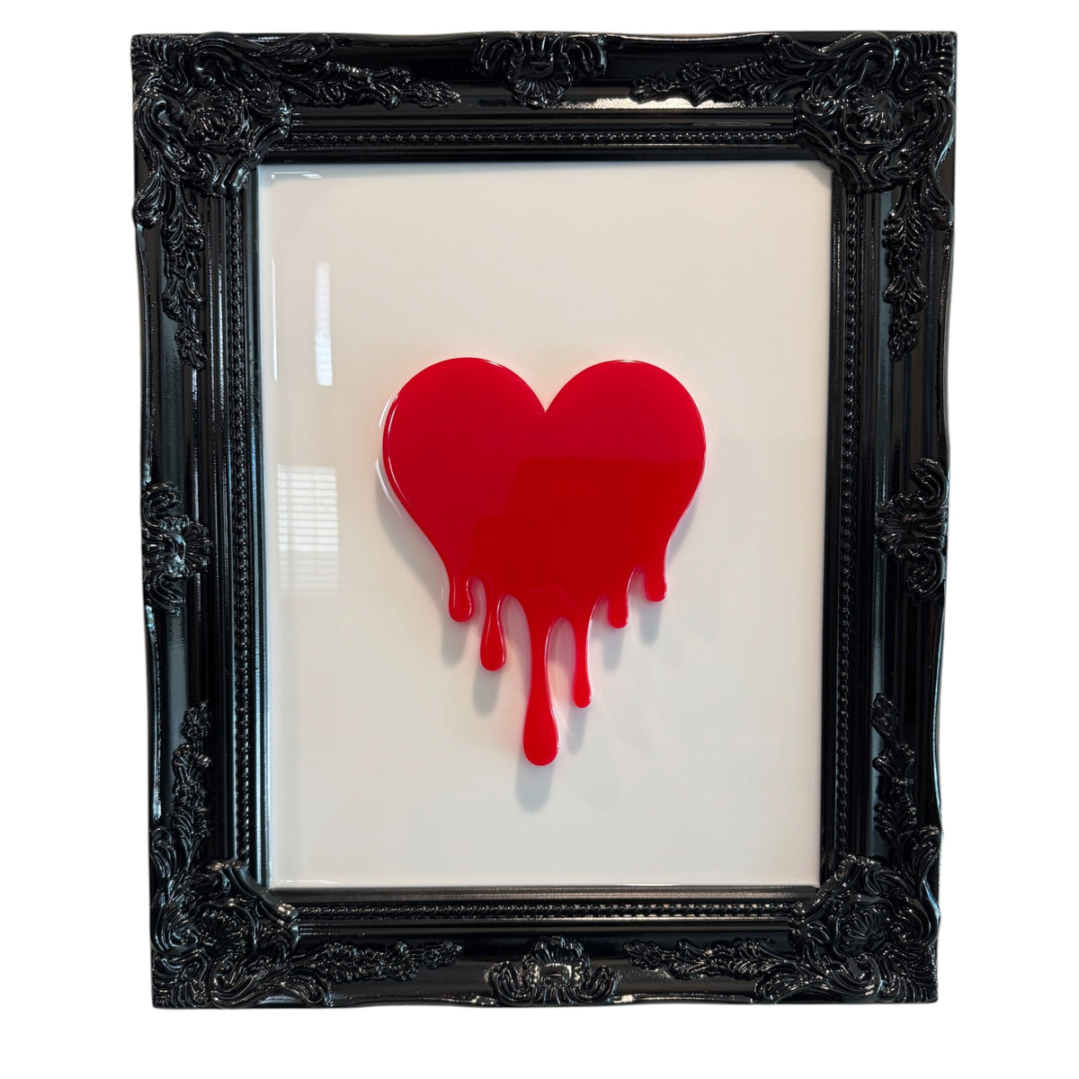 Melting Heart One-of-One Handcrafted Resin Wall Art