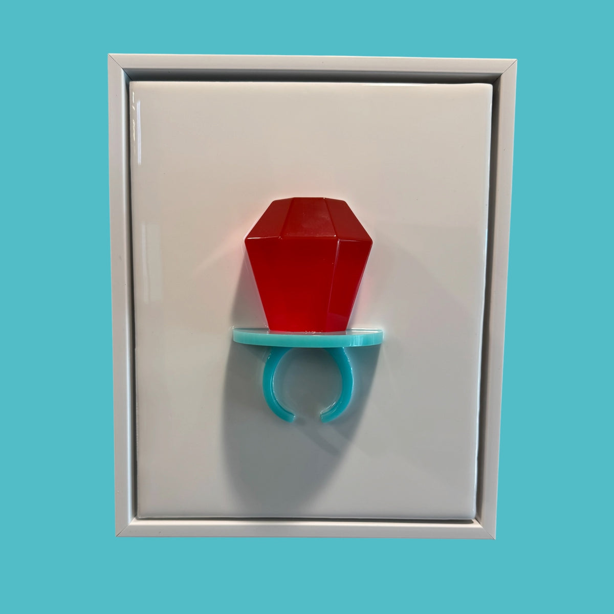 Luxury Tiffany Ring Pop One-of-One Resin Pop Art