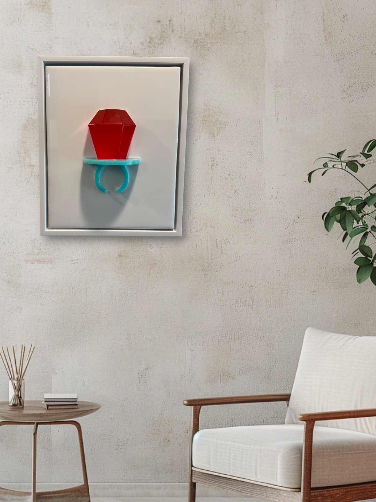 Luxury Tiffany Ring Pop One-of-One Resin Pop Art