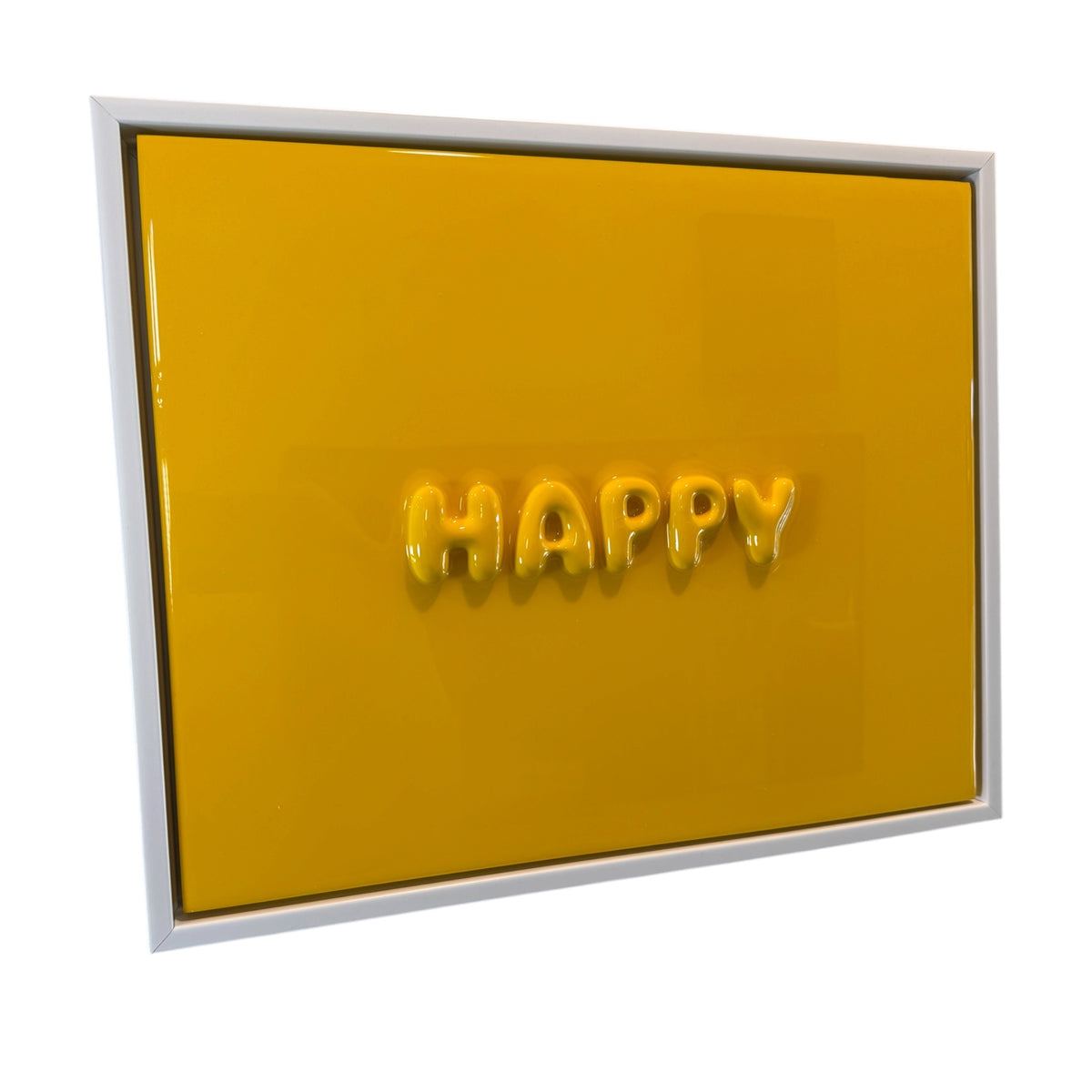 HUE: HAPPY 18" × 12" Resin Wall Artwork