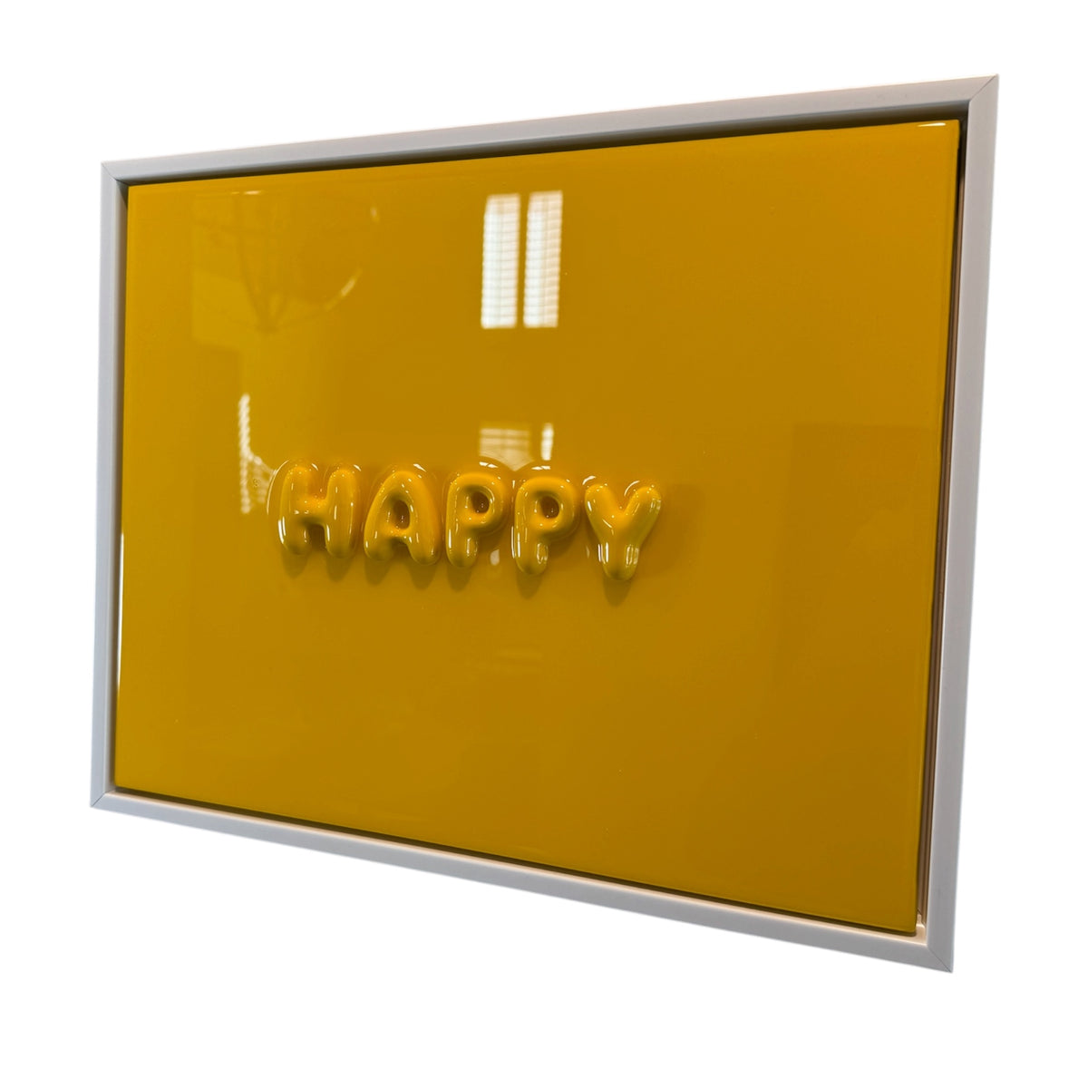 HUE: HAPPY 18" × 12" Resin Wall Artwork