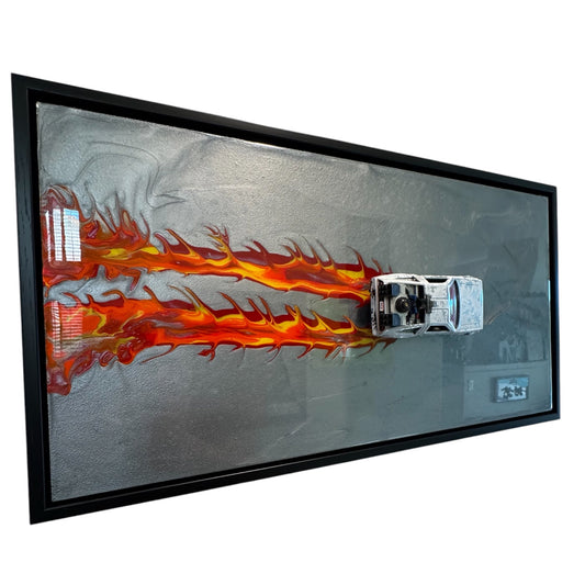 Back II The Future Framed Resin Wall Art