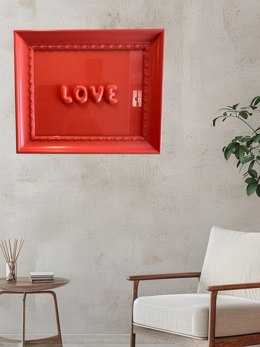 HUE: LOVE 3D Resin Wall Art