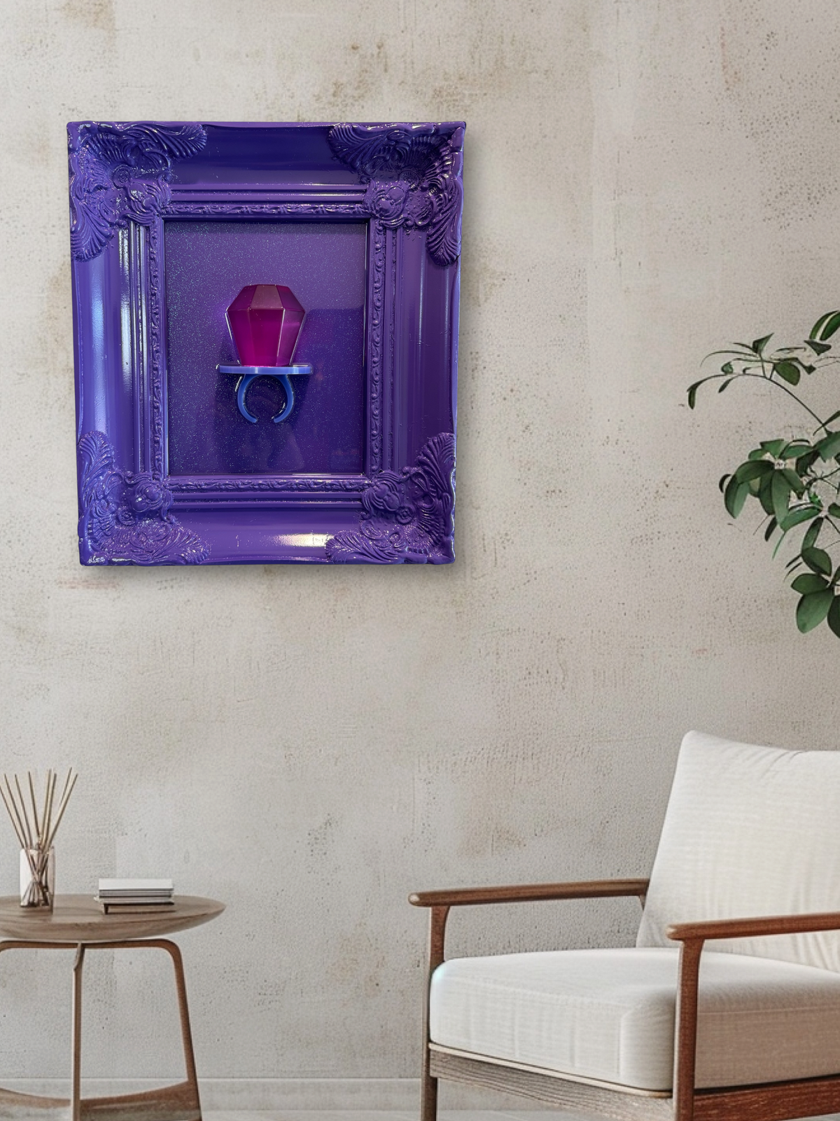 MONOCHROME MUSE — Royal Purple Jumbo Ring Pop